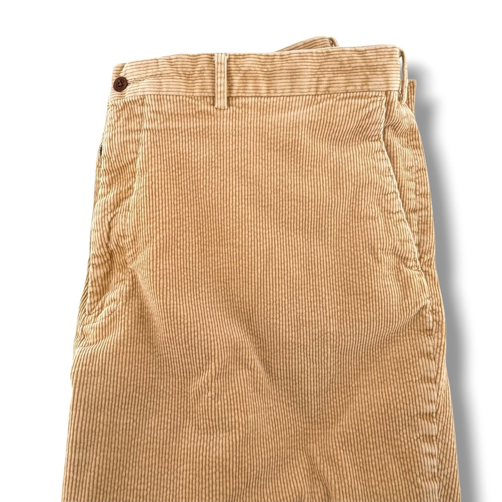 Polo Ralph Lauren Preston Fit Tan Beige Corduroy Pants Mens 46B x 32 Big & Tall
